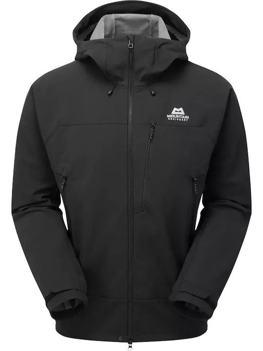 Χειμωνιάτικο Μπουφάν Softshell Αδιάβροχο και Αντιανεμικό Μαύρο