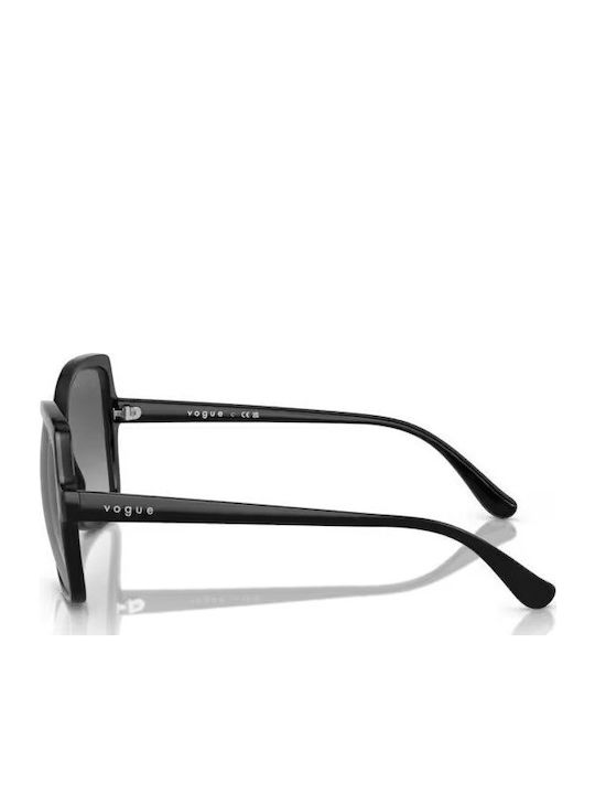 Vogue Women's Sunglasses with Black Plastic Frame and Gray Gradient Lens VO5488S W44/11