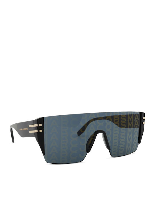 Marc Jacobs Ochelari De Soare Pentru Femei Cu Ramă Neagră Din Plastic Și Lentile Negre MARC 712/S NZU7Y