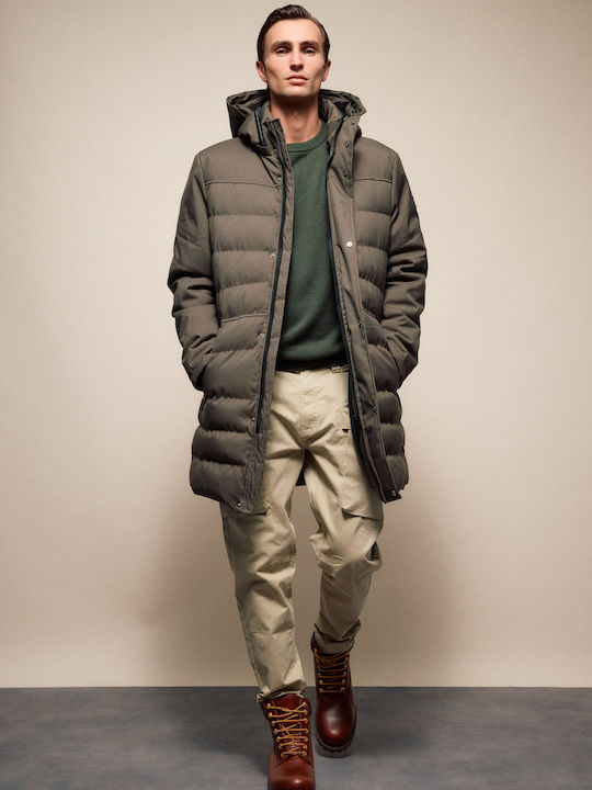 Μπουφάν Puffer Khaki