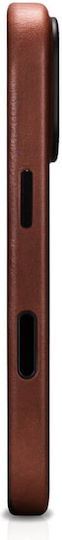 iCarer Back Cover Leather 2mm Waterproof Brown (iPhone 17)