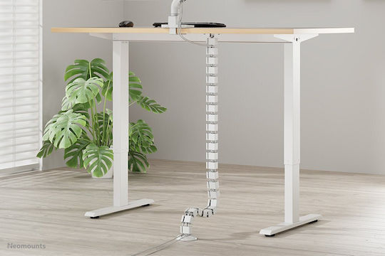 Neomounts Cable Spine Organizer Sit Stand Desk Frames Screw Mounted White
