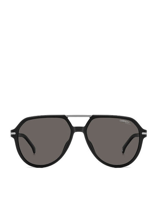 Carrera Unisex Sunglasses with Black Horn-Rimmed Frame and Grey Polarized Lens 315/S 003/M9