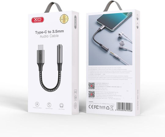 XO Konverter USB-C männlich zu 3.5mm weiblich Gray 1Stück NO-XO-849208