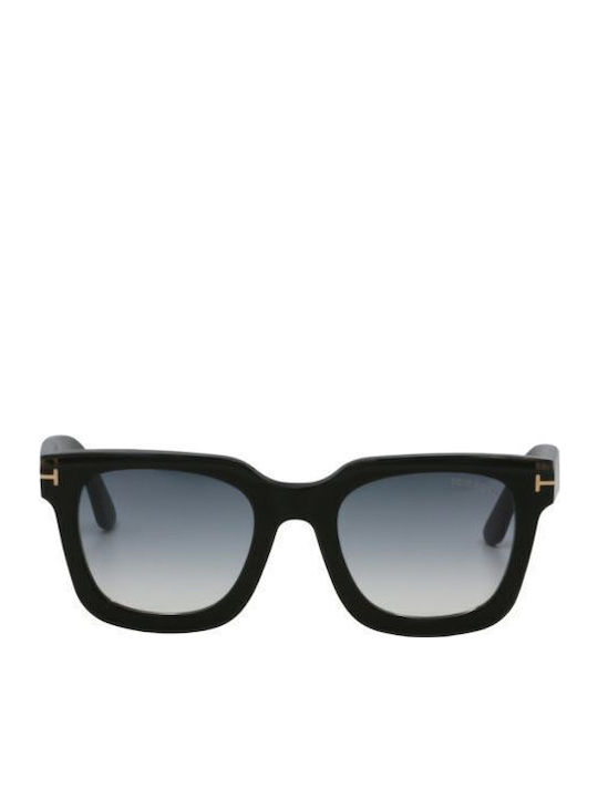 Tom Ford Women's Sunglasses with Black Plastic Frame and Gray Gradient Lens FT1115 01B