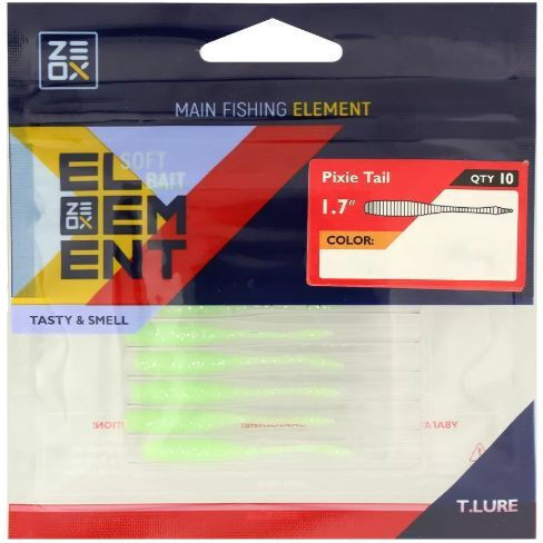 Σιλικονουχο Zeox Pixie Tail 4.4cm #102 Glow Milk Sf