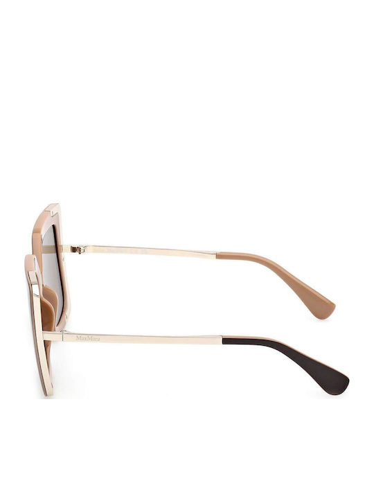 Max Mara Women's Sunglasses with Brown Plastic Frame and Brown Lens MM 0051 50E