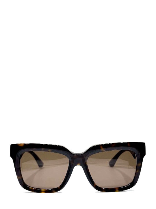 Burberry Унисекс Слънчеви Очила с Кафяв Костенурков Пластмасов Рамка и Кафяви Стъкла BE4419 300273