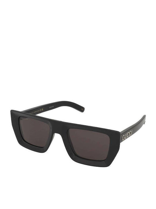 Gucci Unisex Sunglasses with Black Horn-Rimmed Frame and Grey Lens GG1723S 001