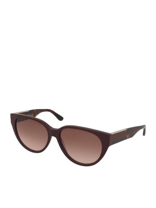 Lacoste Women's Sunglasses with Burgundy Plastic Frame and Burgundy Gradient Lens L985S-603