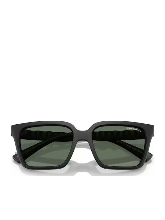 Men's Sunglasses with Matte Black Horn-Rimmed Frame