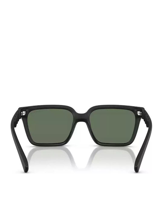 Men's Sunglasses with Matte Black Horn-Rimmed Frame