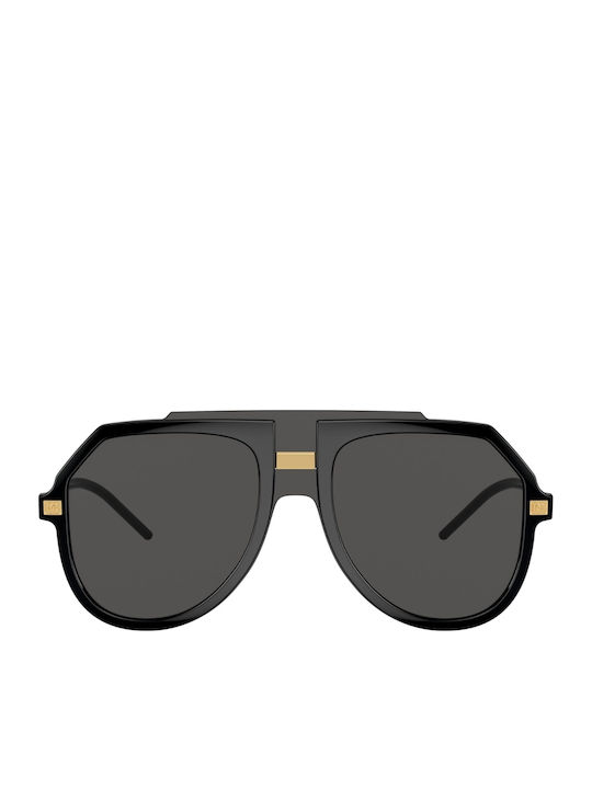 Dolce & Gabbana Мъжки Слънчеви Очила с Черна Пластмасова Рамка и Сиви Стъкла DG6195 501/87