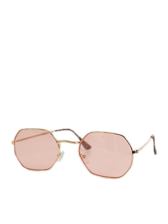 Looks Style Eyewear Unisex Γυαλιά Ηλίου με Καφέ Κοκκάλινο Σκελετό και Καφέ Φακό 74aep-02176