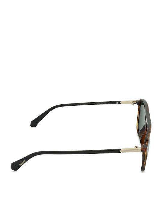 Polaroid Bărbătești Ochelari de soare cu Maro Tortoise Cadru și Verde Lentilă PLD4182/S/X 086/UC
