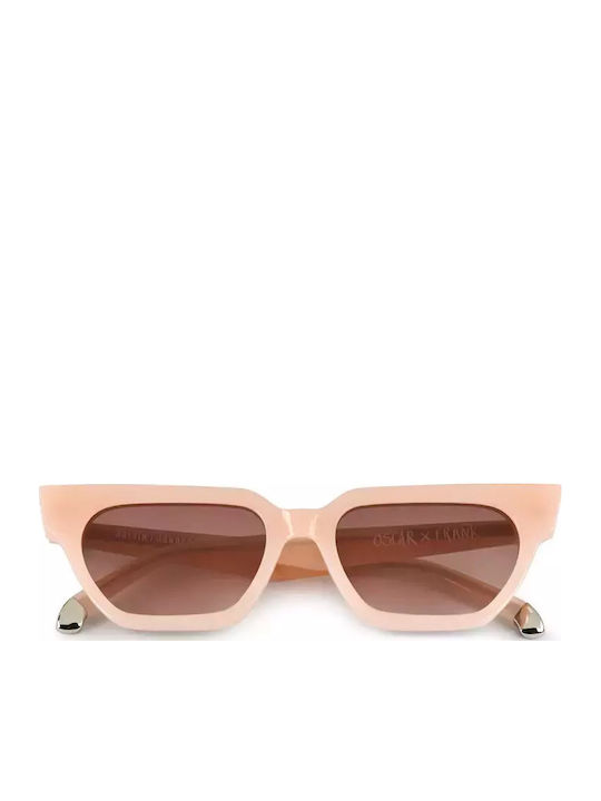 Oscar & Frank Raijin Women's Sunglasses with Plastic Frame Blush