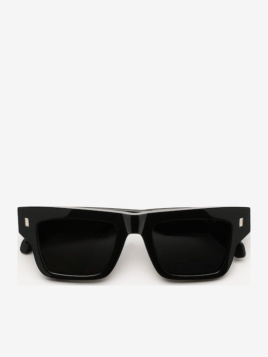 Gast Luce Unisex Sunglasses with Black Plastic Frame and Gray Lens UC01