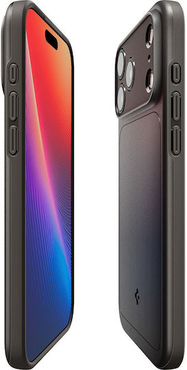 Spigen Thin Fit MagSafe Back Cover Plastic / Silicone 1.55mm Gunmetal (iPhone 17 Pro Max)
