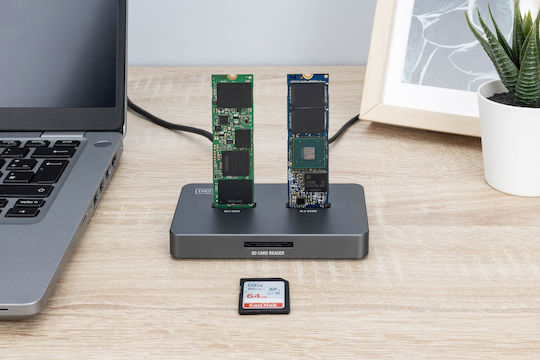 Digitus Docking Station για 2 Σκληρούς Δίσκους SATA με σύνδεση USB-C (DA-71546-1)