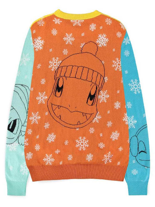 Pokémon Offiziell Lizenzierte Hochwertige Bluse mit Logo Pikachu Bulbasaur Squirtle & Charmender Weihnachtspullover L Pokémon Offiziell Lizenzierte Hochwertige Bluse mit Logo Pikachu Bulbasaur Squirtle & Charmender Weihnachtspullover L