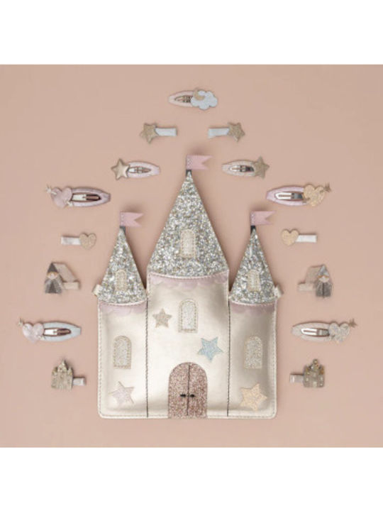 Mimi & Lula Set of Kids Hair Clips with Bobby Pin Heart 4pcs