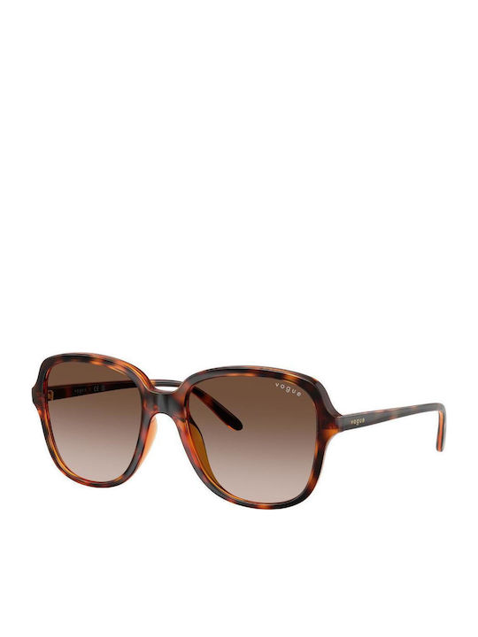 Vogue Feminini Ochelari de soare cu Maro Tortoise Cadru și Maro Degrade Lentilă 5601S W65613