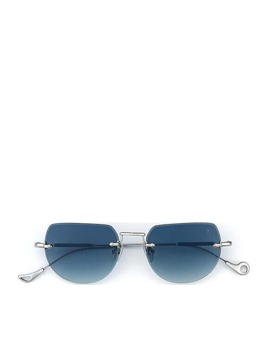 Eyepetizer Unisex Γυαλιά Ηλίου με Ασημί Μεταλλικό Σκελετό και Μπλε Ντεγκραντέ Καθρέφτη Φακό DRIVE-C.1-26-50