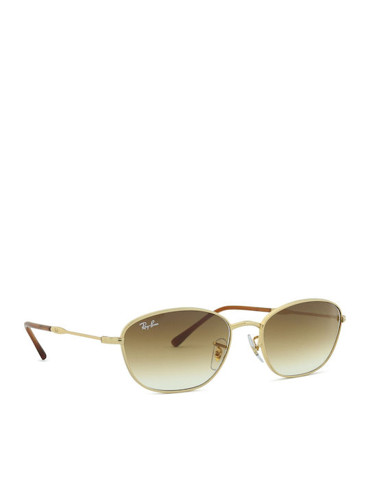 Ray Ban Unisex Ochelari de soare cu Auriu Cadru și Maro Degradati Lentilă