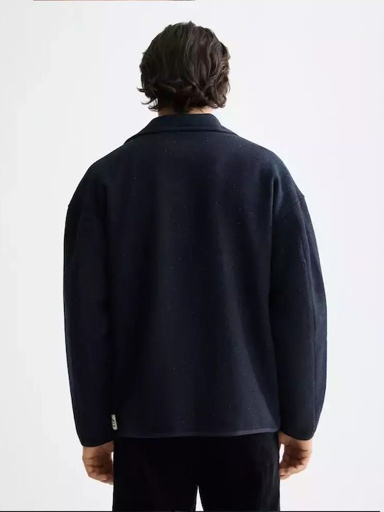 Overshirt Mânecă Lungă Albastră