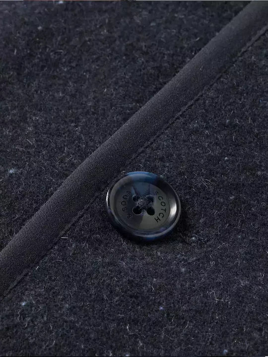 Overshirt Mânecă Lungă Albastră