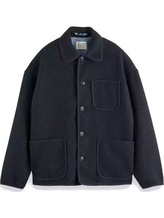 Overshirt Mânecă Lungă Albastră