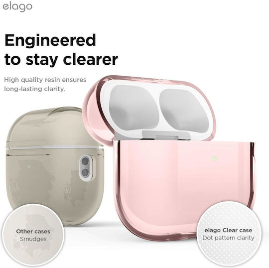 Elago Strap Case Case Silicone in Pink color for Apple AirPods Pro 3