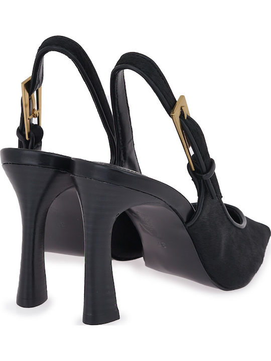 Leather Black High Heels