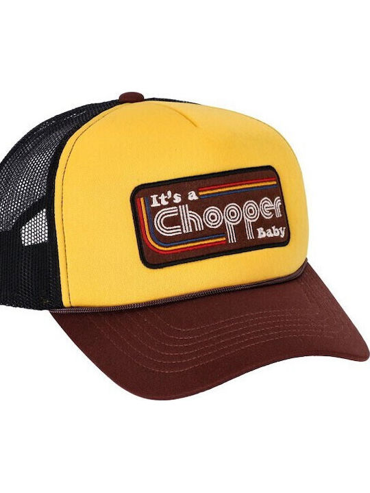 Καπέλο 13 1/2 Chopper Baby Trucker Cap Brown Yellow