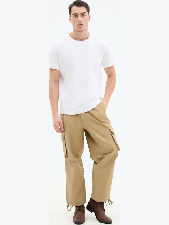 Pantaloni Elastic Beige