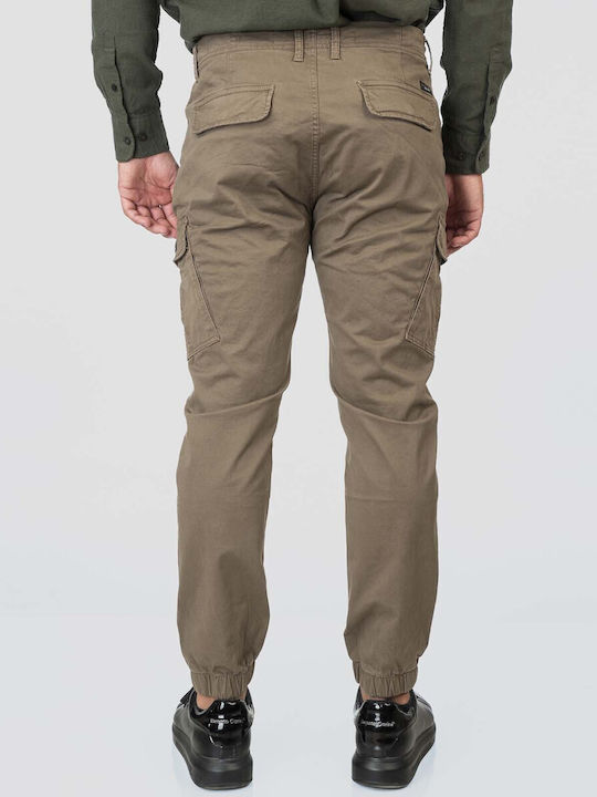 Men's Trousers Cargo Elastic Cigar CCP-4066-Cigar