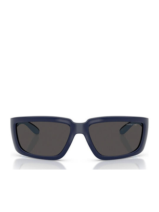 Arnette Taggit Men's Sunglasses with Blue Plastic Frame and Gray Lens