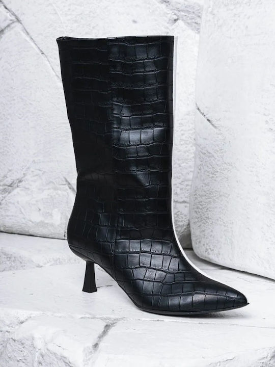 Collectiva Noir Leather Women's Boots Black