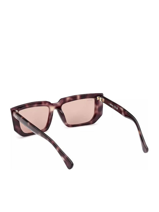 Max Mara Feminini Ochelari de soare cu Maro Tortoise Cadru și Roz Lentilă MM 0126 55E