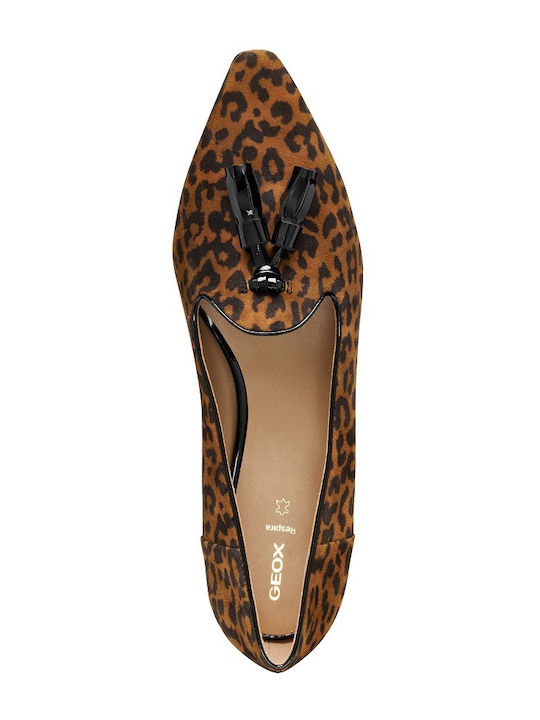 Δερμάτινα Γυναικεία Loafers σε Ταμπά Χρώμα