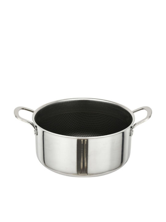 Ankor Dmond Triply Deep Stainless Steel Pot 28cm