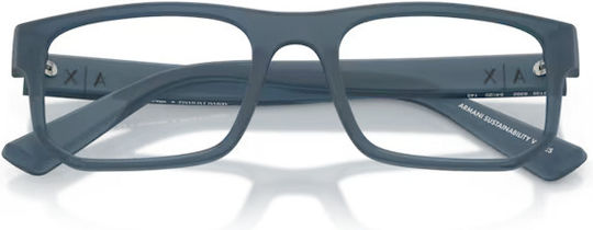 Armani Exchange Herren Acetat Brillengestell Blau AX3135 8392