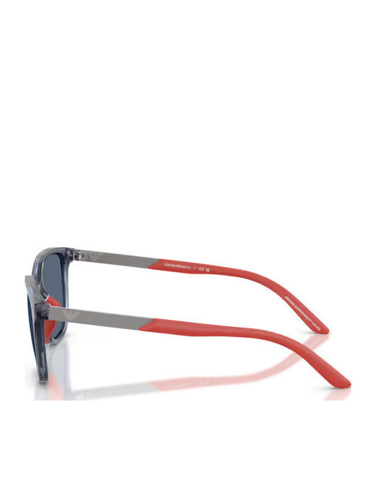 Emporio Armani Quadratische Kinder-Sonnenbrillen Grau