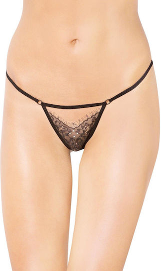 Softline 2449 G-String Женски Секси Прашка Black