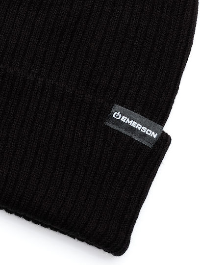 Beanie Unisex Beanie Gestrickt in Schwarz Farbe