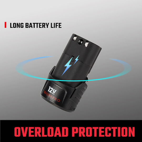WorkPro Tool Battery Lithium 12V with Capacity 2Ah