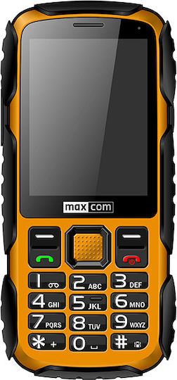 MaxCom Strong MM920L Single SIM Resistant Mobile with Buttons (English Menu) Orange