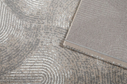 Polcarpet Estia Heatset Teppich Rechteckig Synthetisch,Polyester/Cotton/Leather Cream Grey