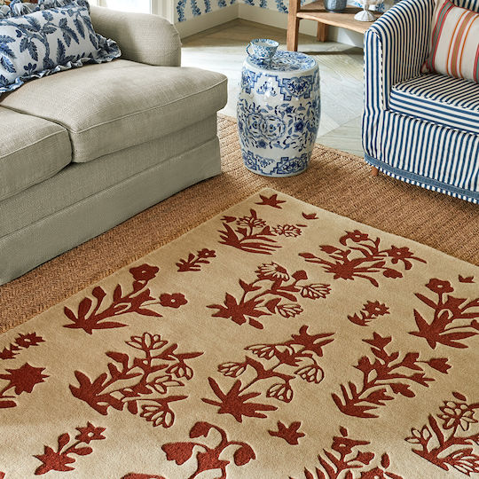 Sanderson Woodland Glade Χειροποίητο Χαλί Ορθογώνιο Russet Brown 170x240cm