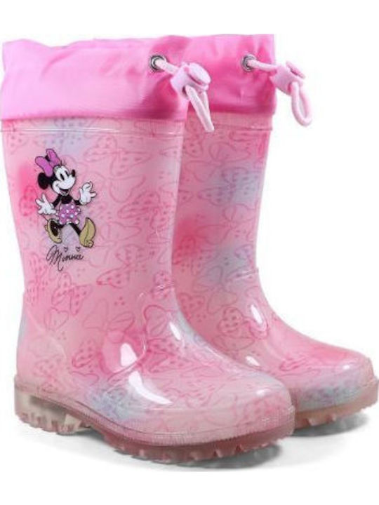Disney Kids Wellies Rain Boot Pink